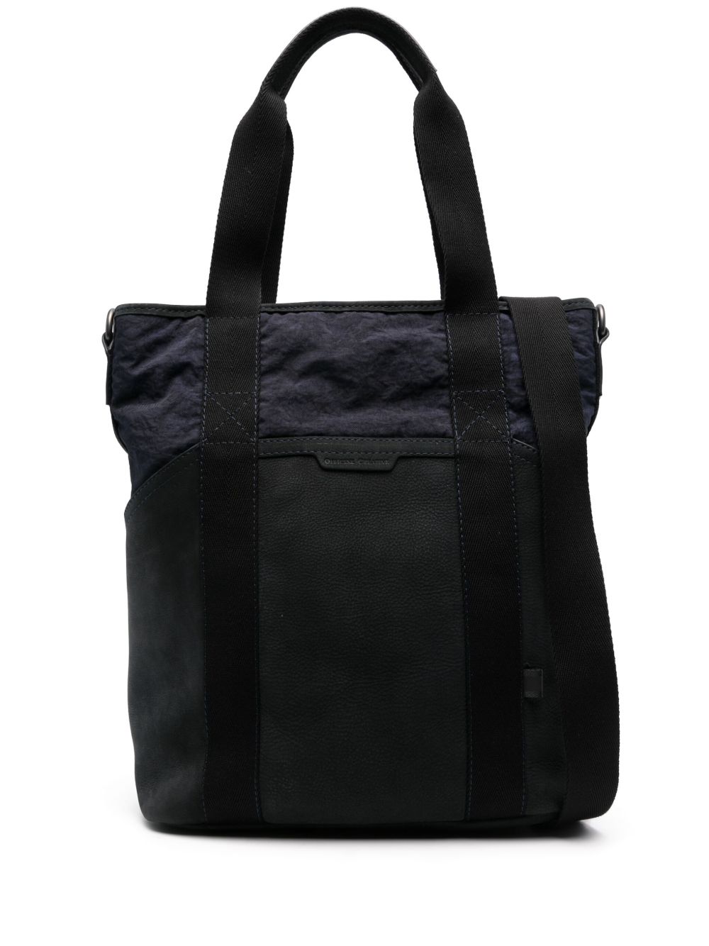Officine Creative Pilot 005 皮质手提包 - 黑色