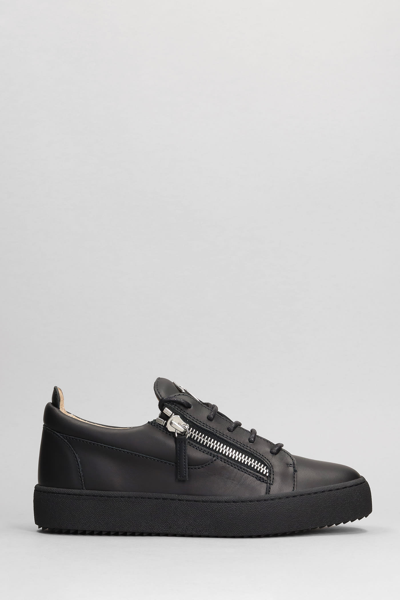 Giuseppe Zanotti Frankie Sneakers In Black Leather