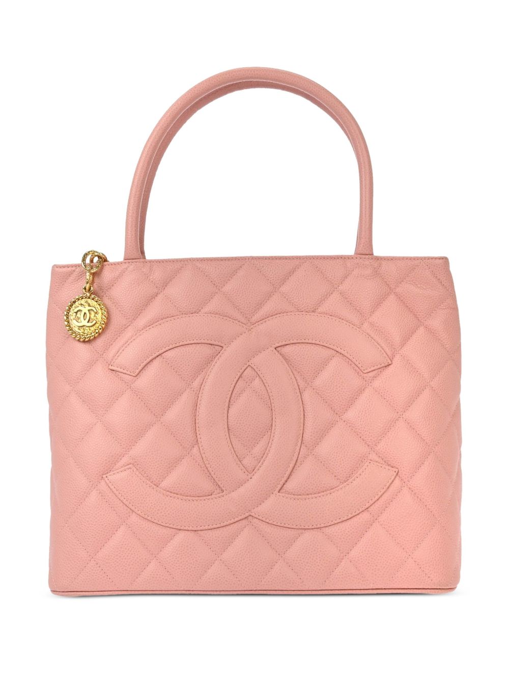 CHANEL Pre-Owned Medallion 手提包（2003年典藏款） - 粉色