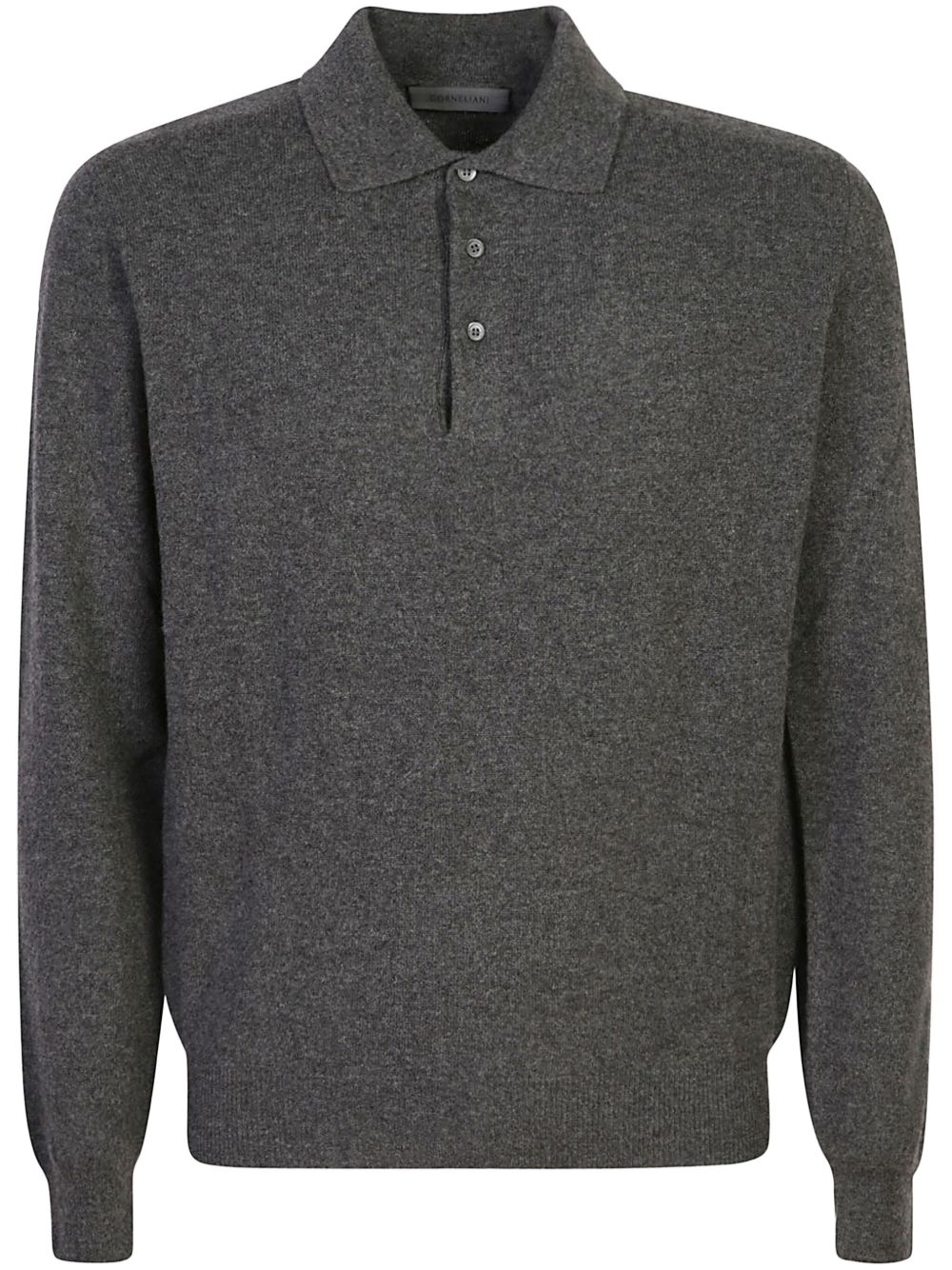 Corneliani 120's 羊毛polo衫 - 灰色