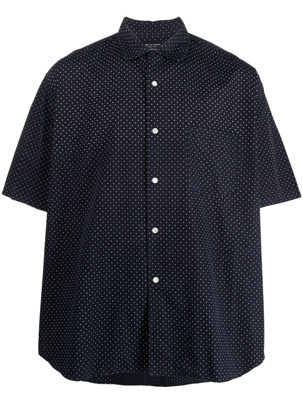 Comme Des Garçons Pre-Owned 波点短袖衬衫（1990年代典藏款） - 蓝色