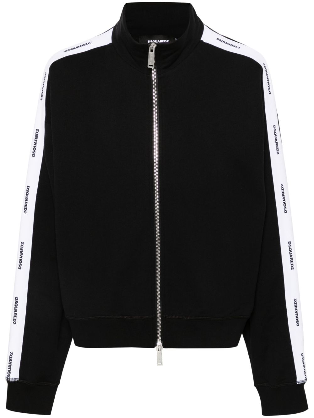 DSQUARED2 Burbs Fit 拉链卫衣 - 黑色