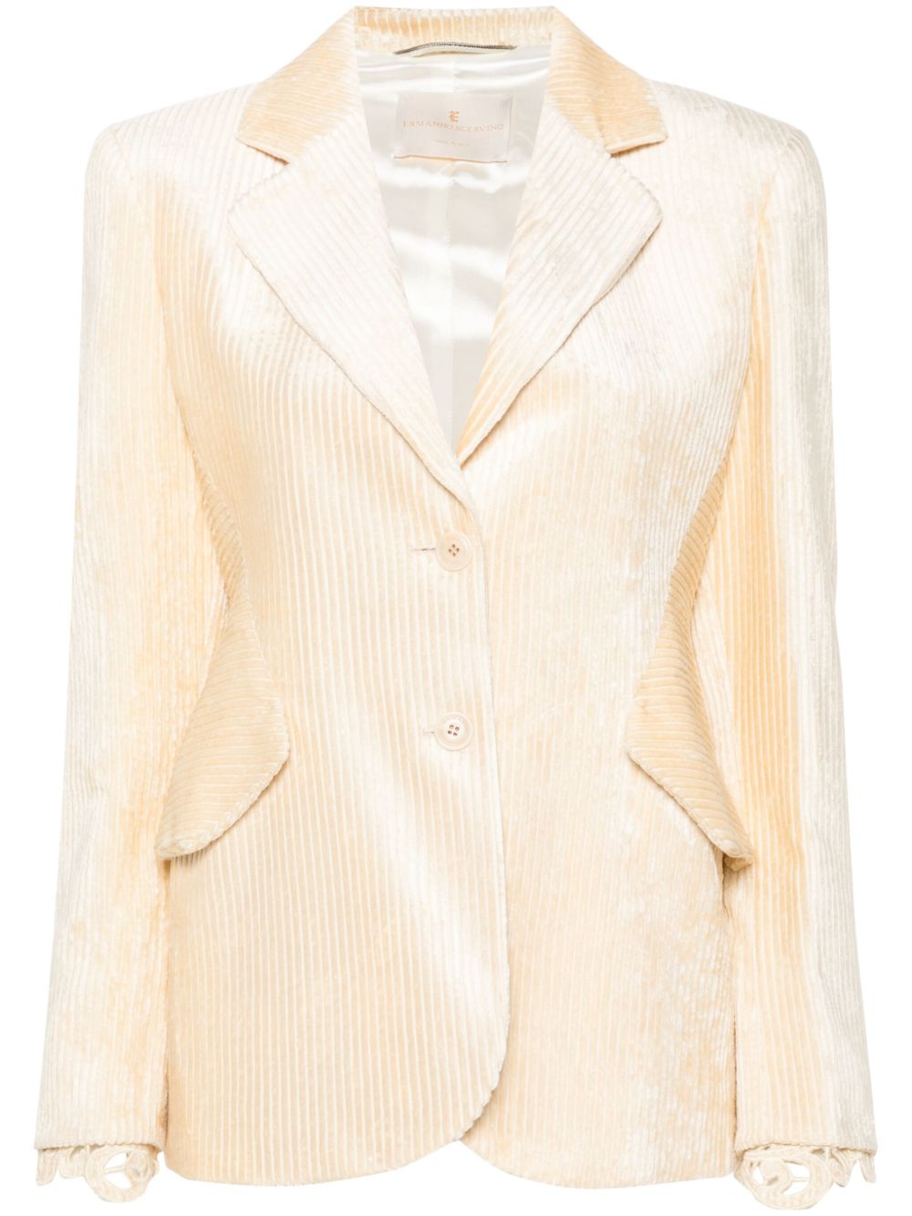 Ermanno Scervino 灯芯绒西装夹克 - 中性色