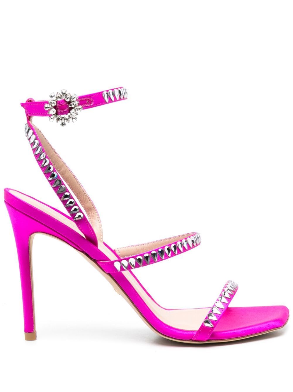 Stuart Weitzman 晶饰高跟鞋 - 粉色