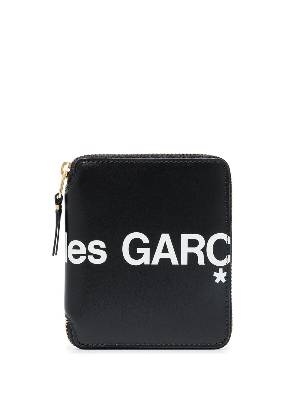 Comme Des Garçons Wallet logo拉链钱包 - 黑色
