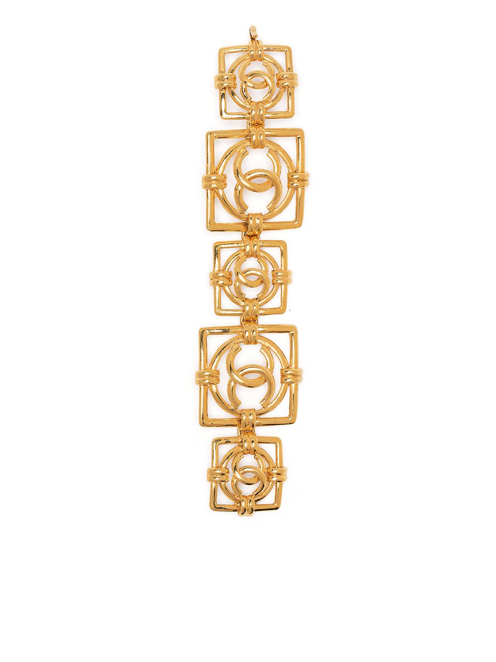 CHANEL Pre-Owned CC logo手链 - 金色