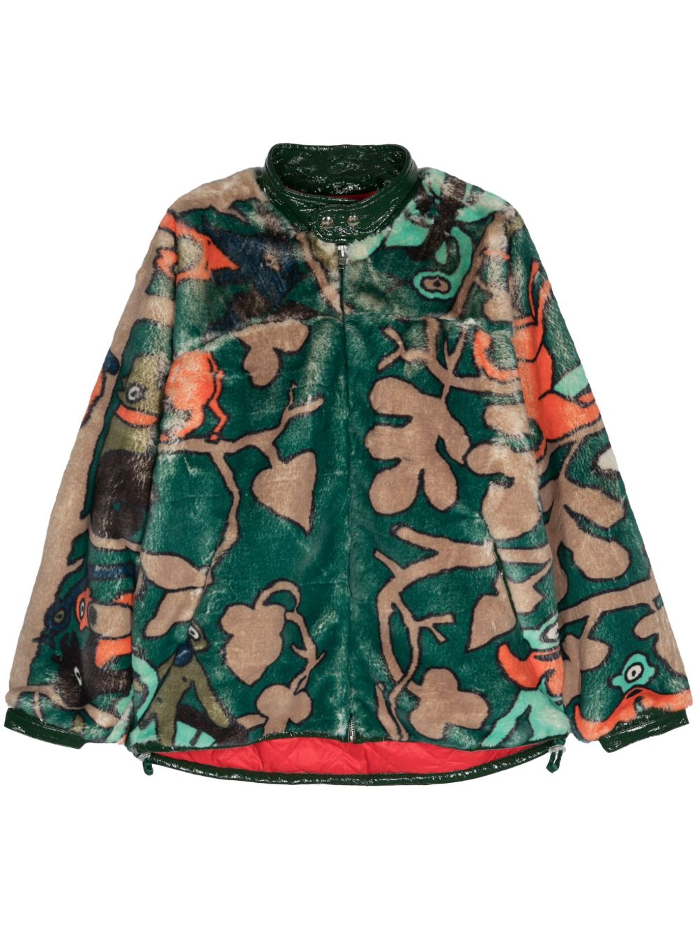 Walter Van Beirendonck Sun 图案印花夹克 - 绿色