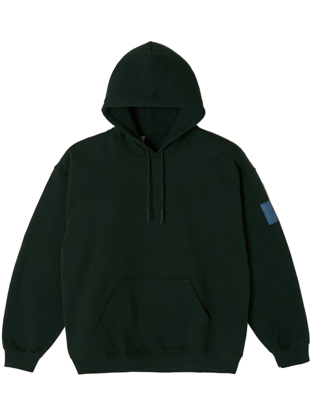 N.HOOLYWOOD logo-appliqué hoodie - 绿色