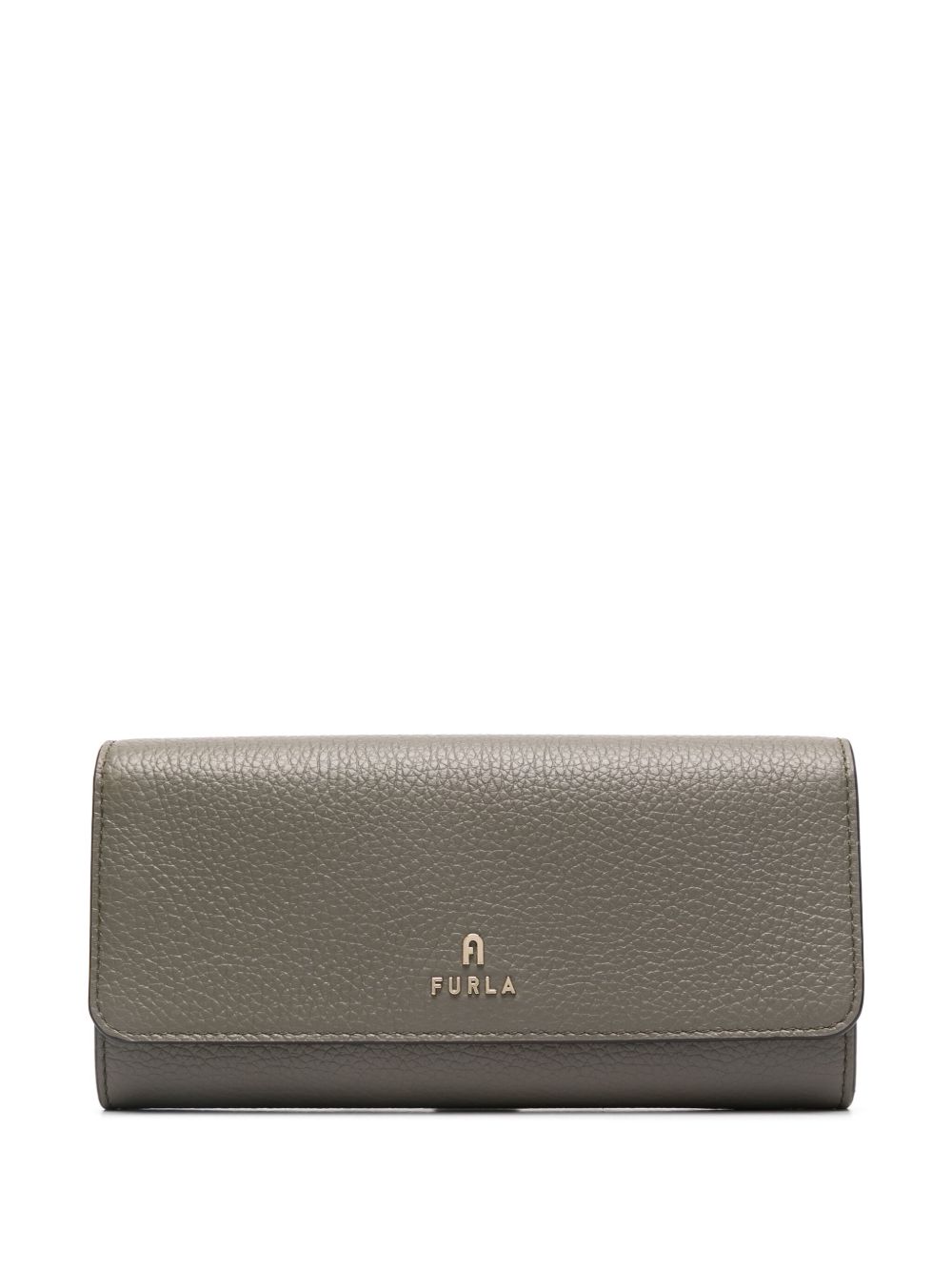 Furla logo标牌皮质钱包 - 绿色