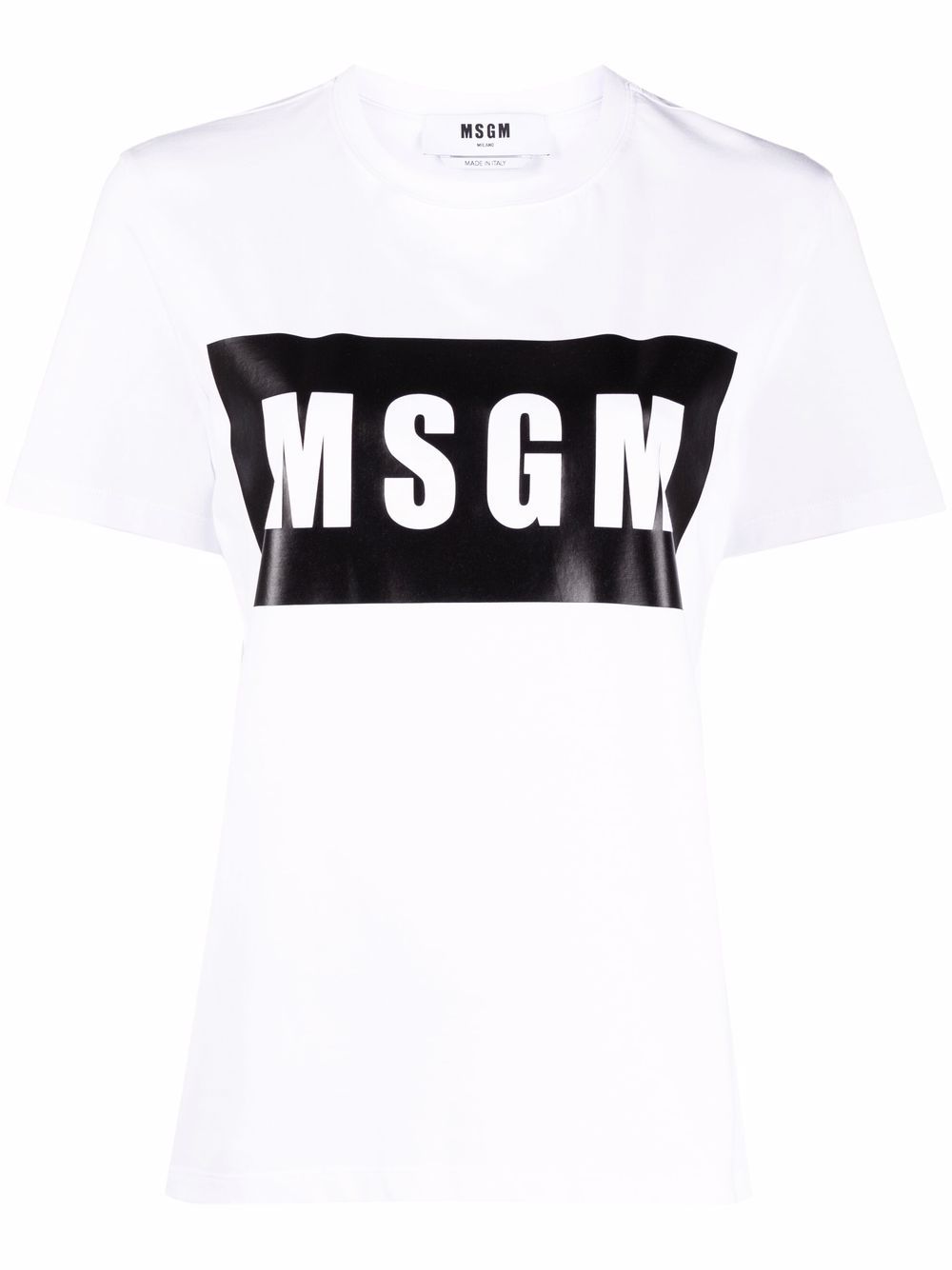 MSGM logo印花T恤 - 白色
