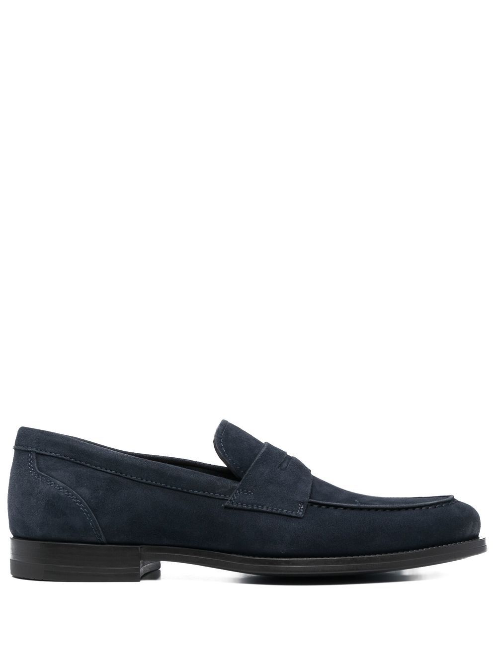 Santoni Diplomat 套穿式乐福鞋 - 蓝色