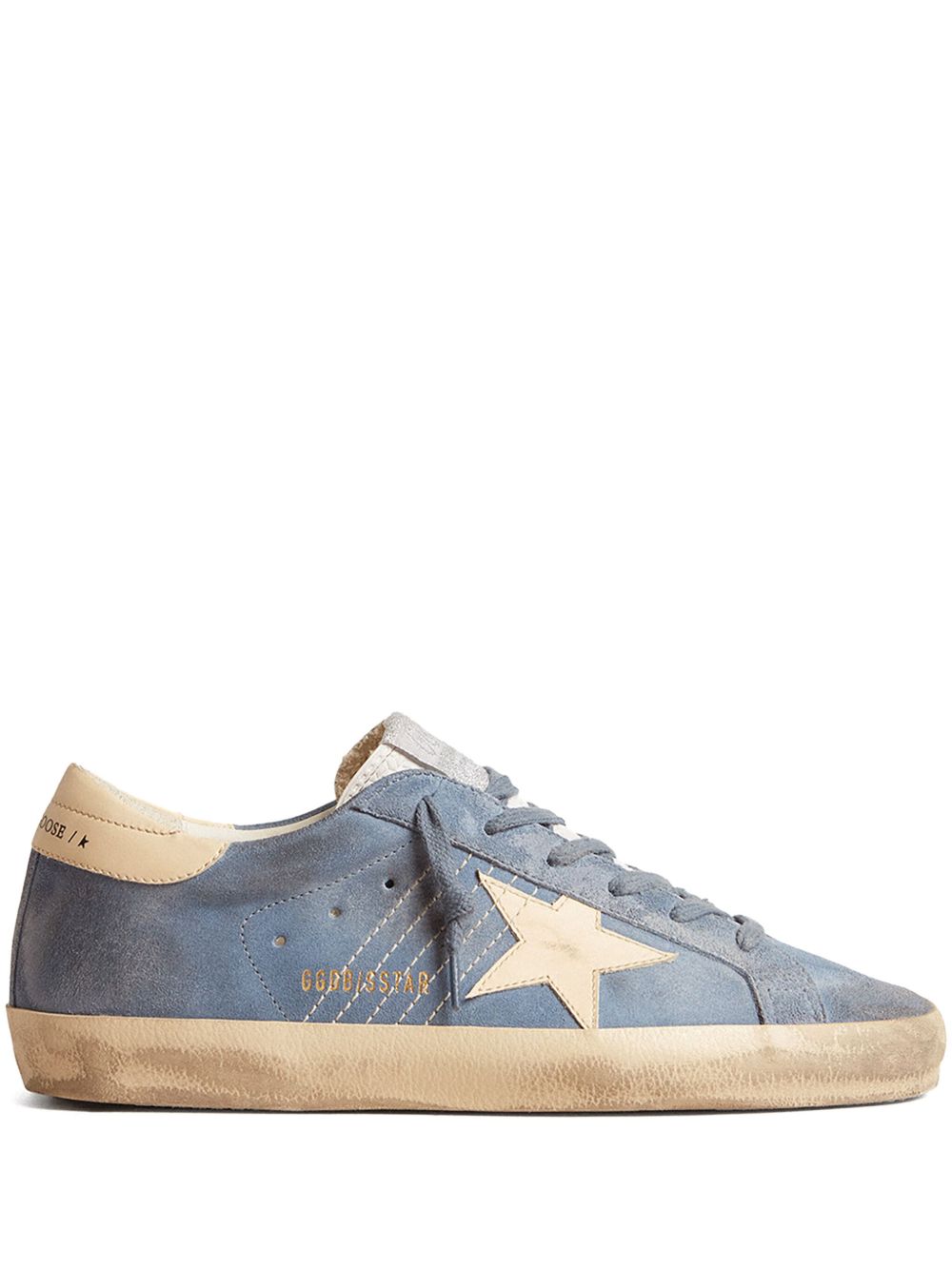 Golden Goose Super Star 皮质低帮板鞋 - 蓝色