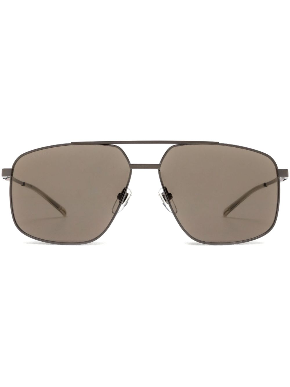 Gucci Eyewear 超大框太阳眼镜 - 灰色
