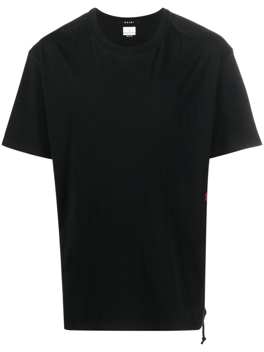 Ksubi logo刺绣棉T恤 - 黑色