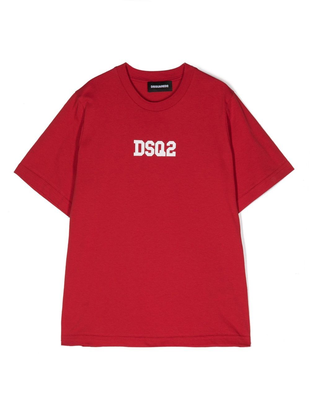 DSQUARED2 KIDS logo印花细节T恤 - 红色