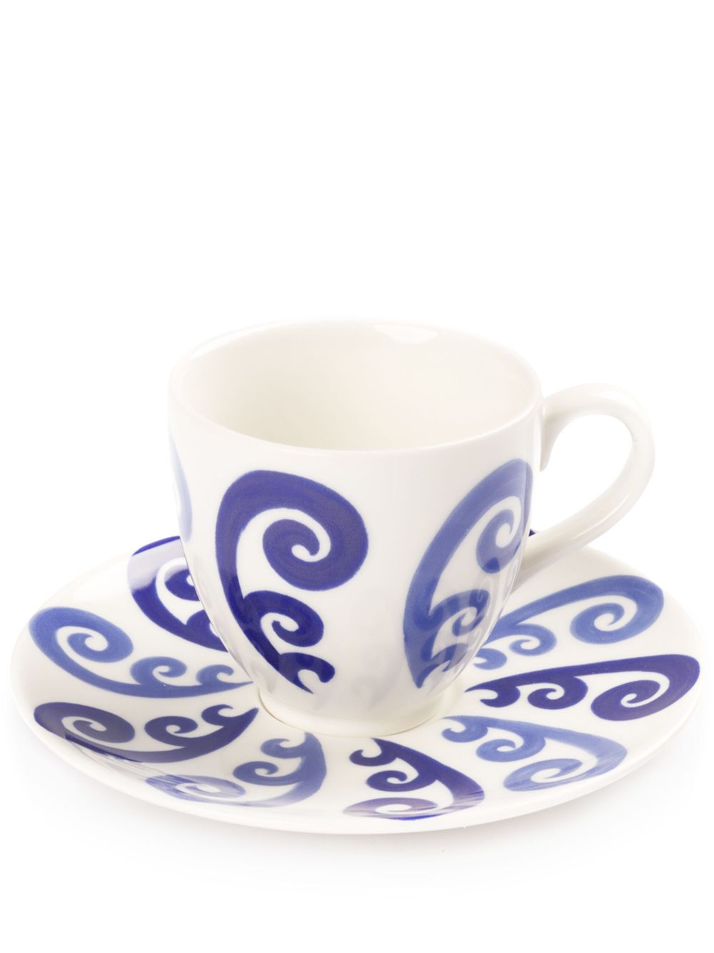 Themis Z Athenee Peacock 茶杯茶碟套装 - 白色