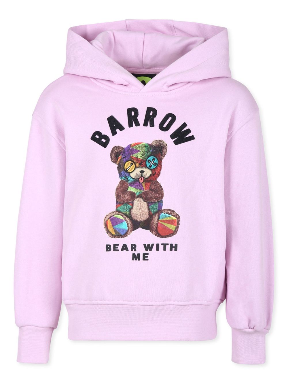 Barrow kids 图案印花连帽衫 - 粉色
