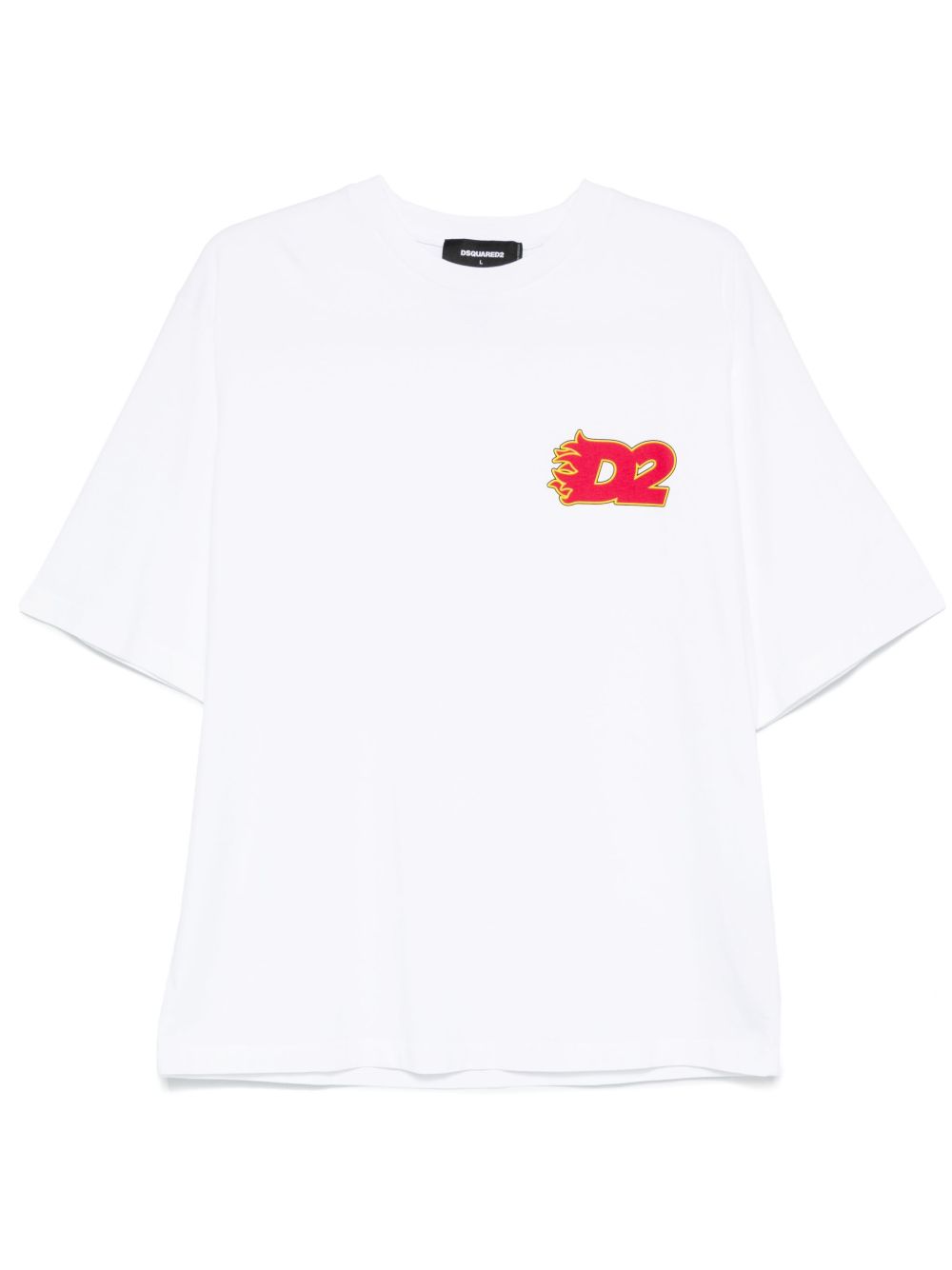 DSQUARED2 logo印花T恤 - 白色