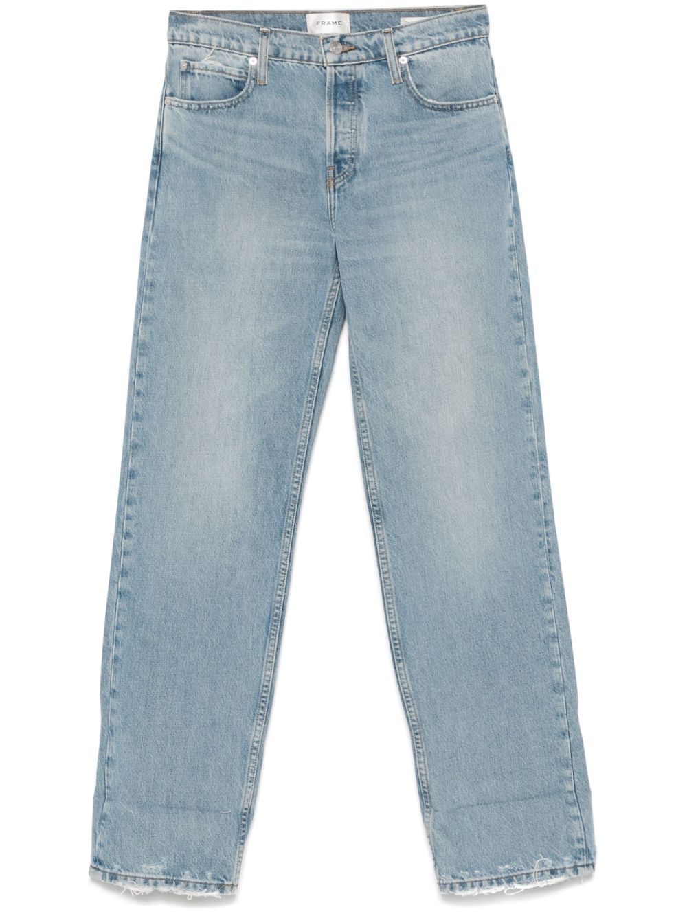 FRAME Slouchy Straight Wide 牛仔裤 - 蓝色