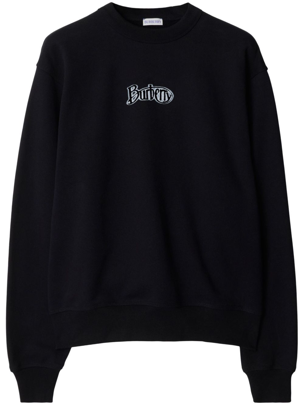 Burberry logo卫衣 - 黑色