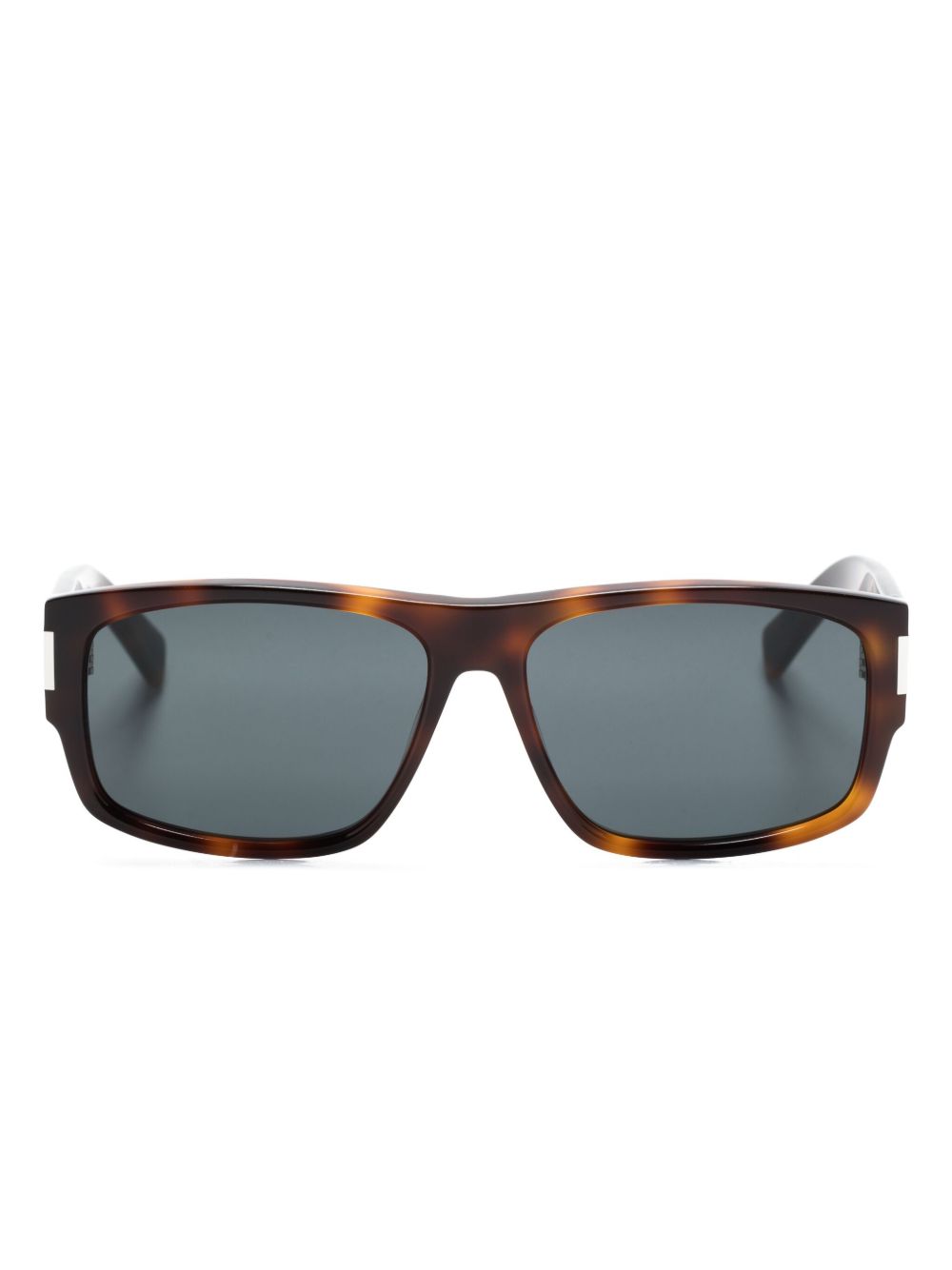 Saint Laurent Eyewear SL 689 长方框太阳眼镜 - 褐色