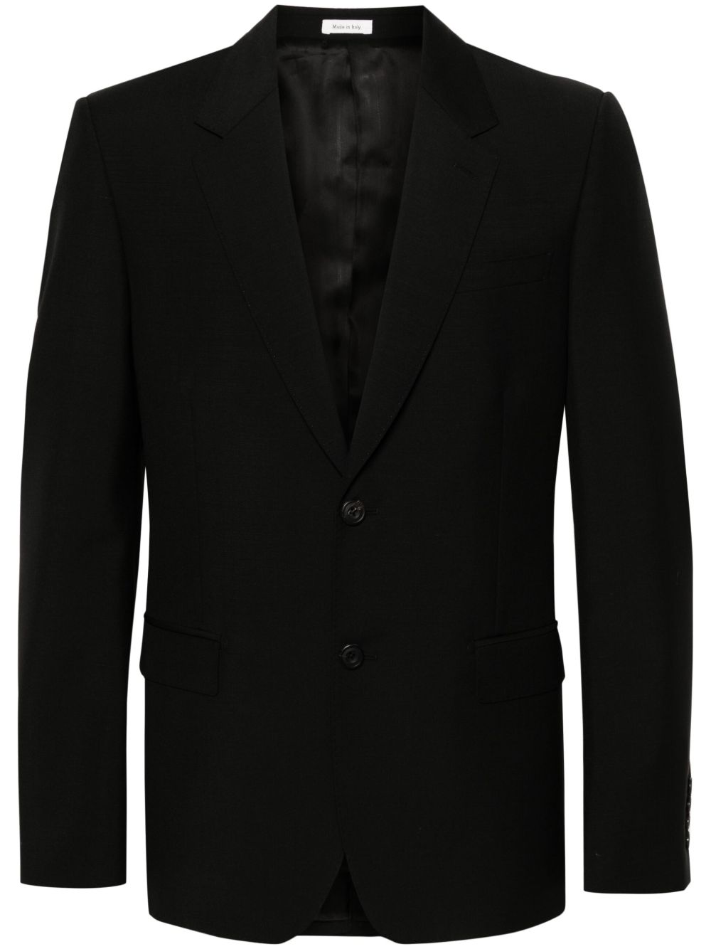 Alexander McQueen 单排扣西装套装夹克 - 黑色