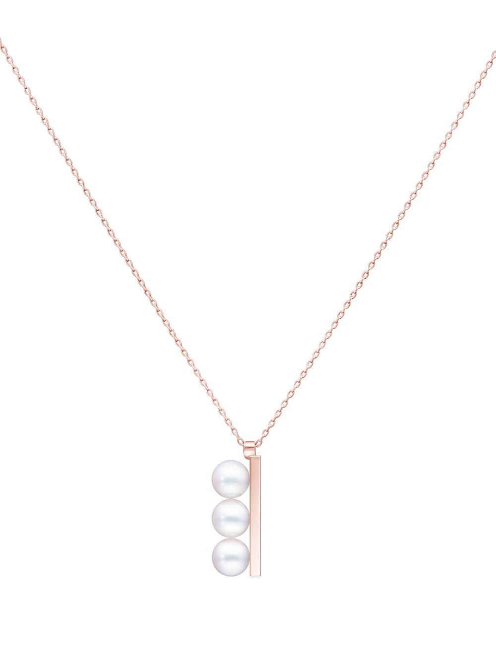 TASAKI 18K SAKURAGOLD Balance Plus Neo 珍珠项链 - 粉色