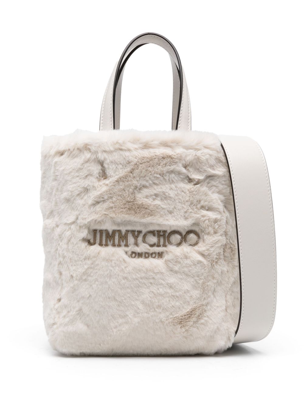 Jimmy Choo Lenny North-South 小号手提包 - 白色