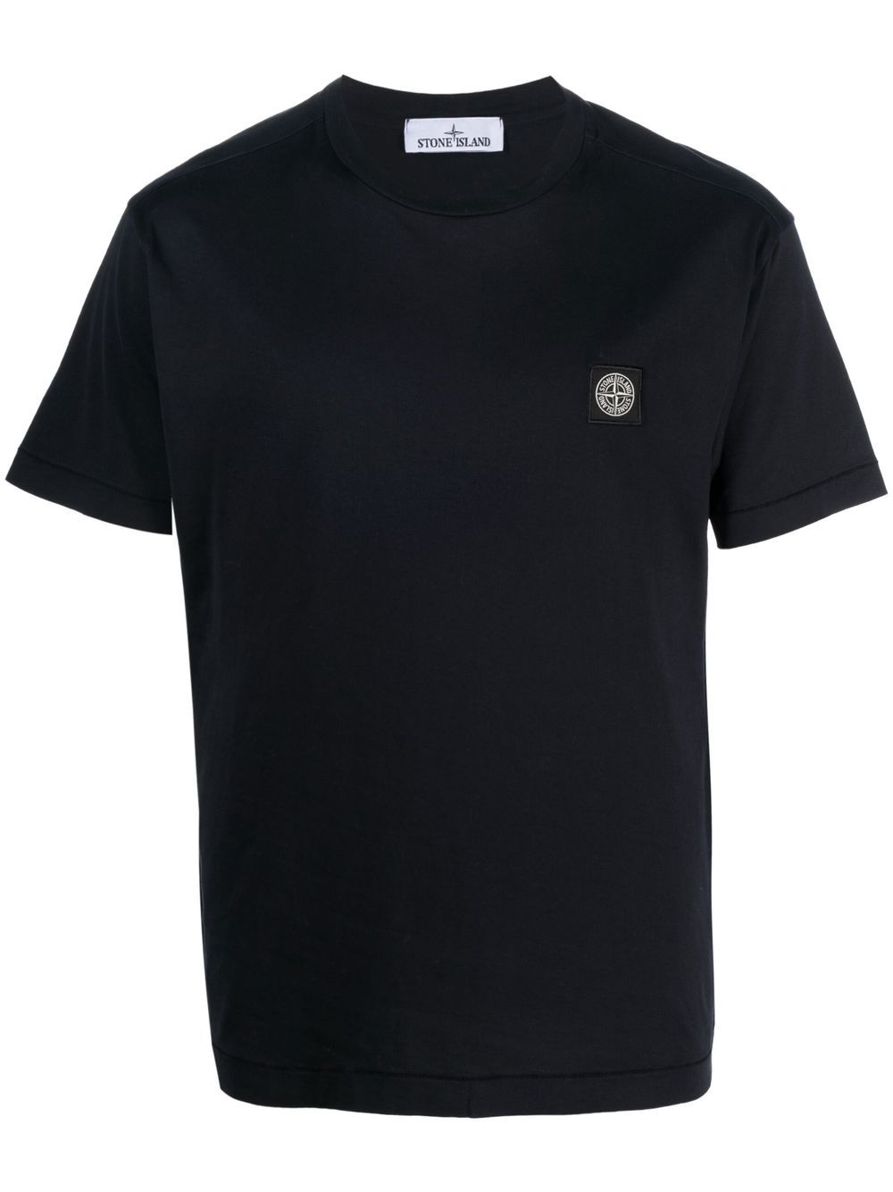 Stone Island 标贴棉T恤 - 蓝色