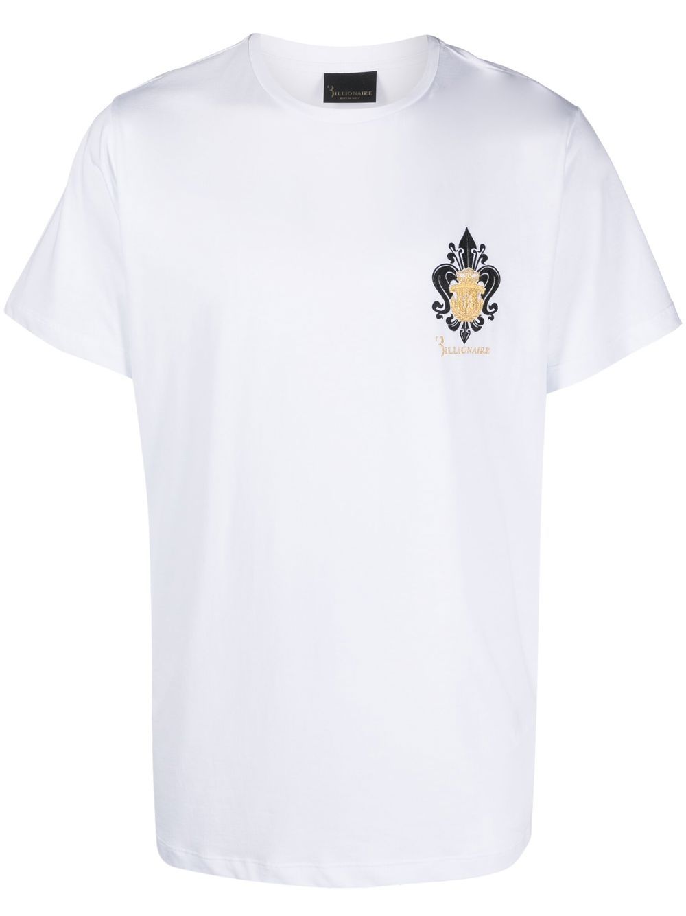 Billionaire Crest-logo 圆领T恤 - 白色
