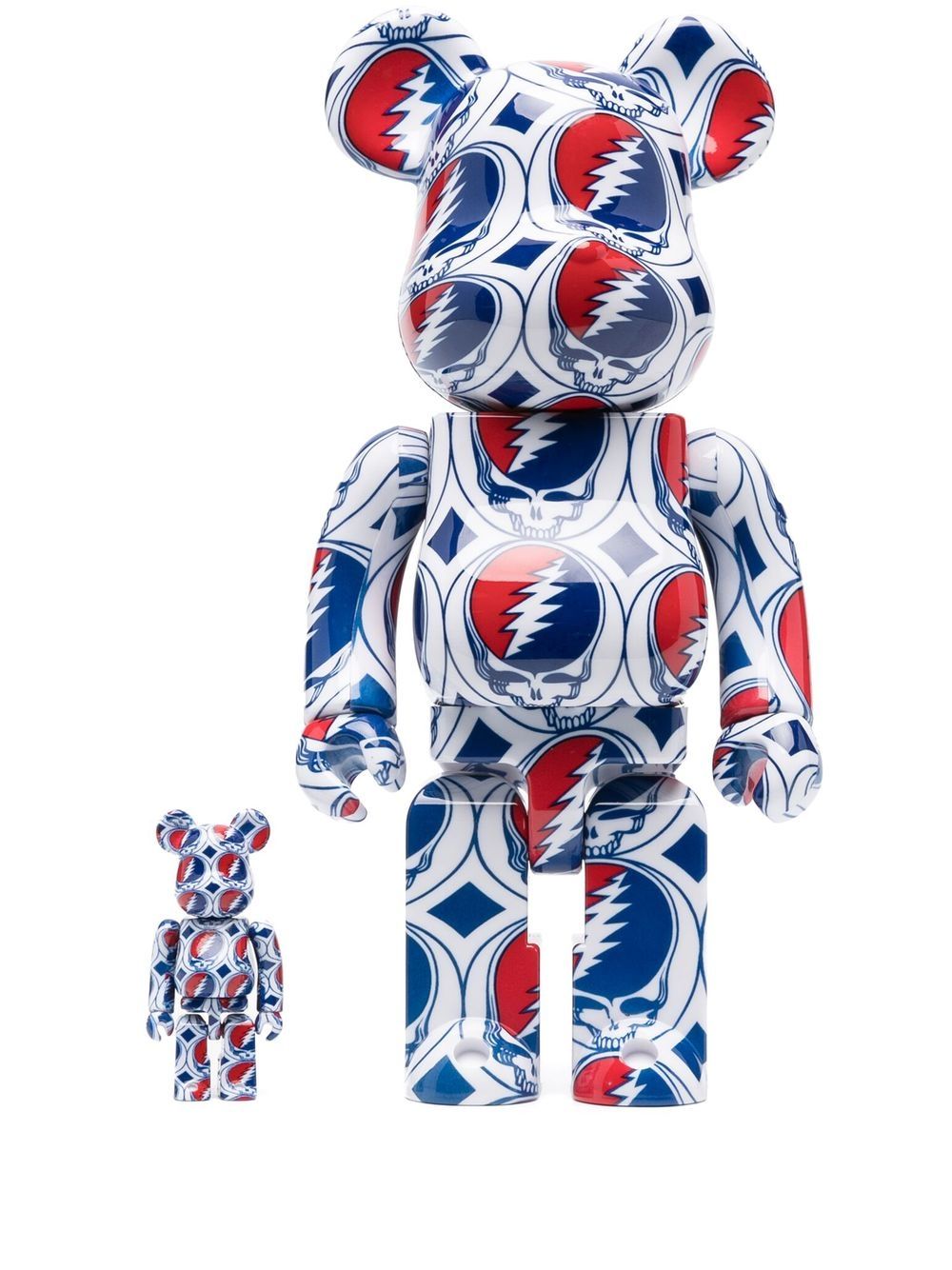 MEDICOM TOY x Grateful Dead BE@RBRICK 100% & 400% 模型玩具套装 - 白色