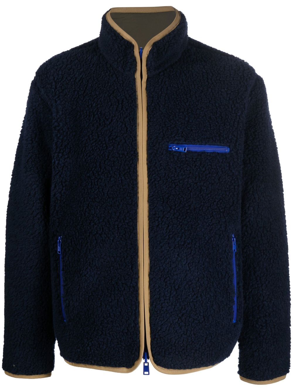 Woolrich 双面抓绒夹克 - 蓝色