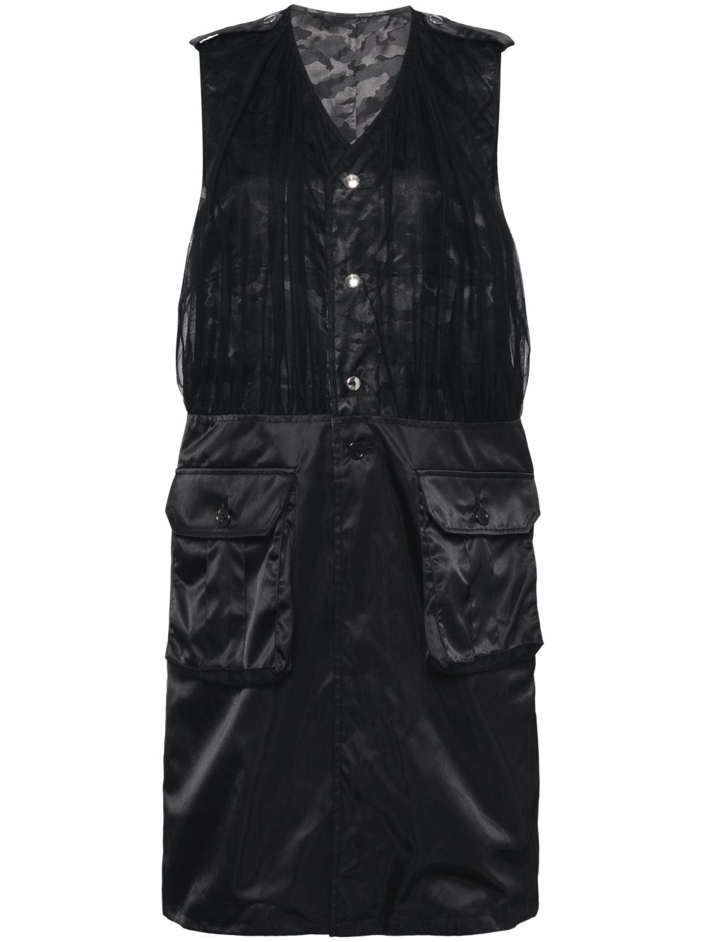 Noir Kei Ninomiya 单排扣外套 - 黑色