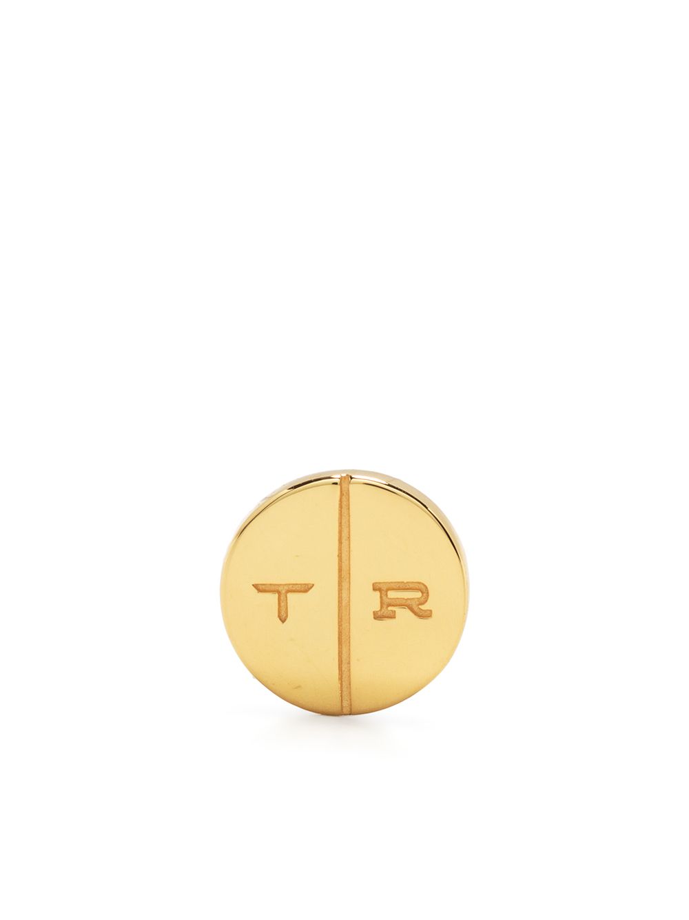 True Rocks Round Pill 耳钉 - 金色