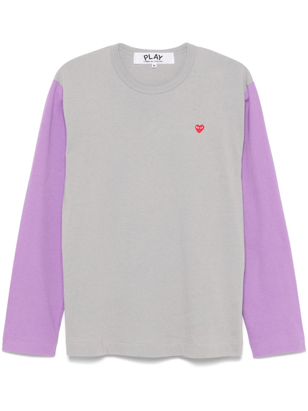 Comme Des Garçons Play 爱心贴花T恤 - 灰色