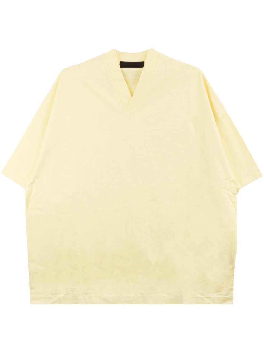 FEAR OF GOD ESSENTIALS logo植绒棉T恤 - 黄色