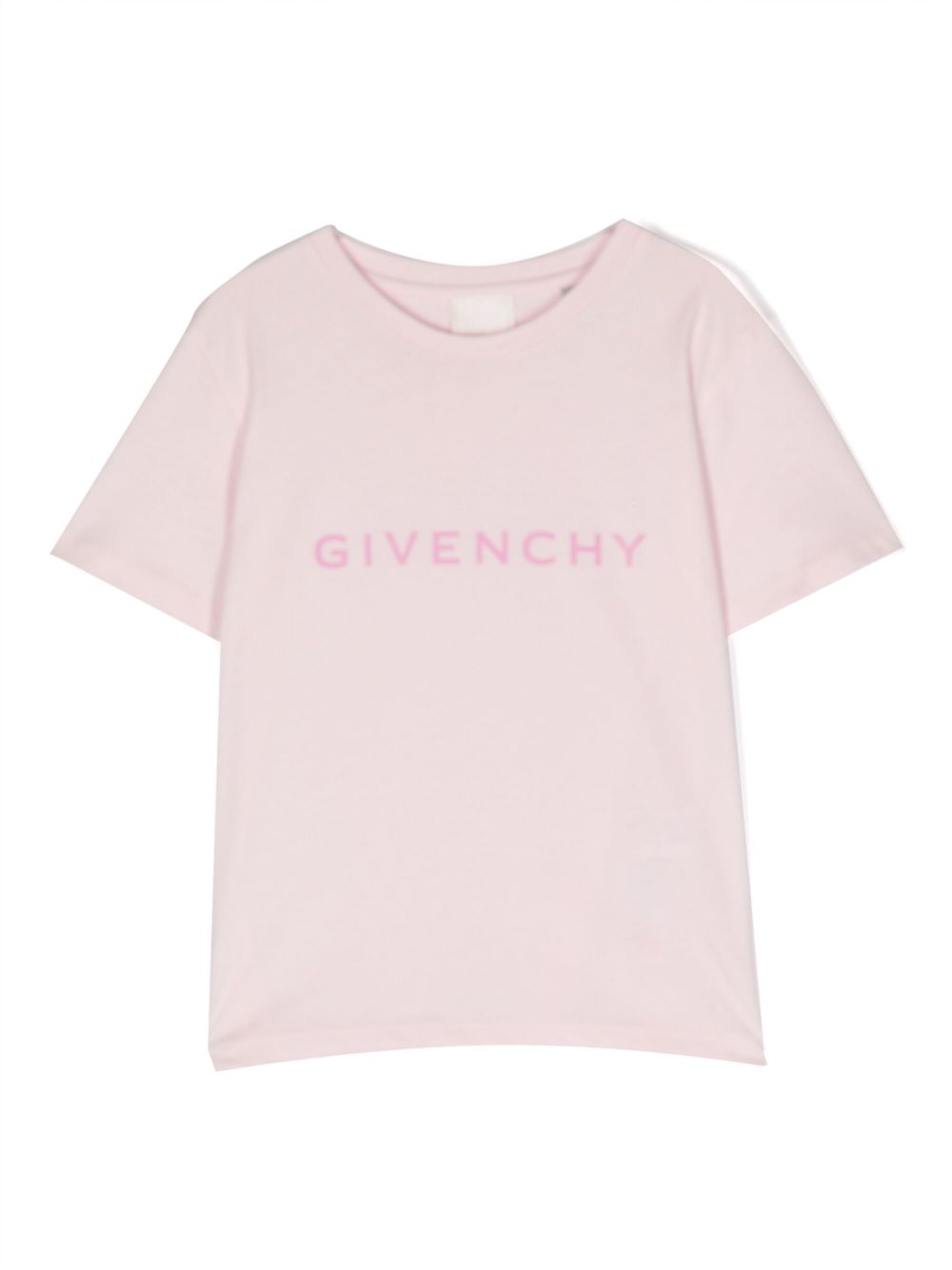Givenchy Kids logo印花棉T恤 - 粉色