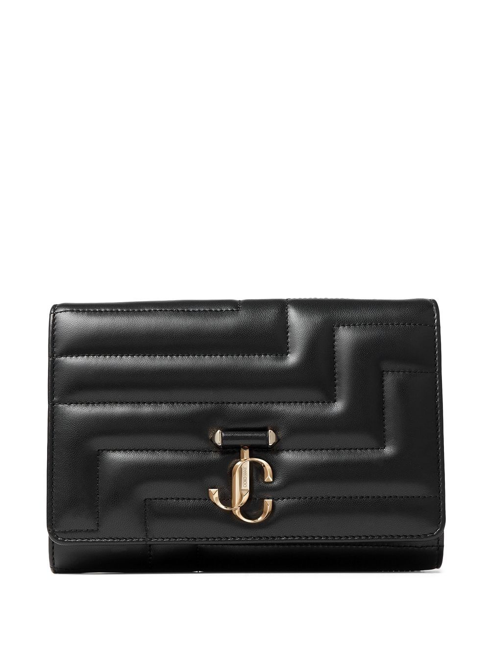 Jimmy Choo 周仰杰 Varenne 绗缝手拿包 - 黑色