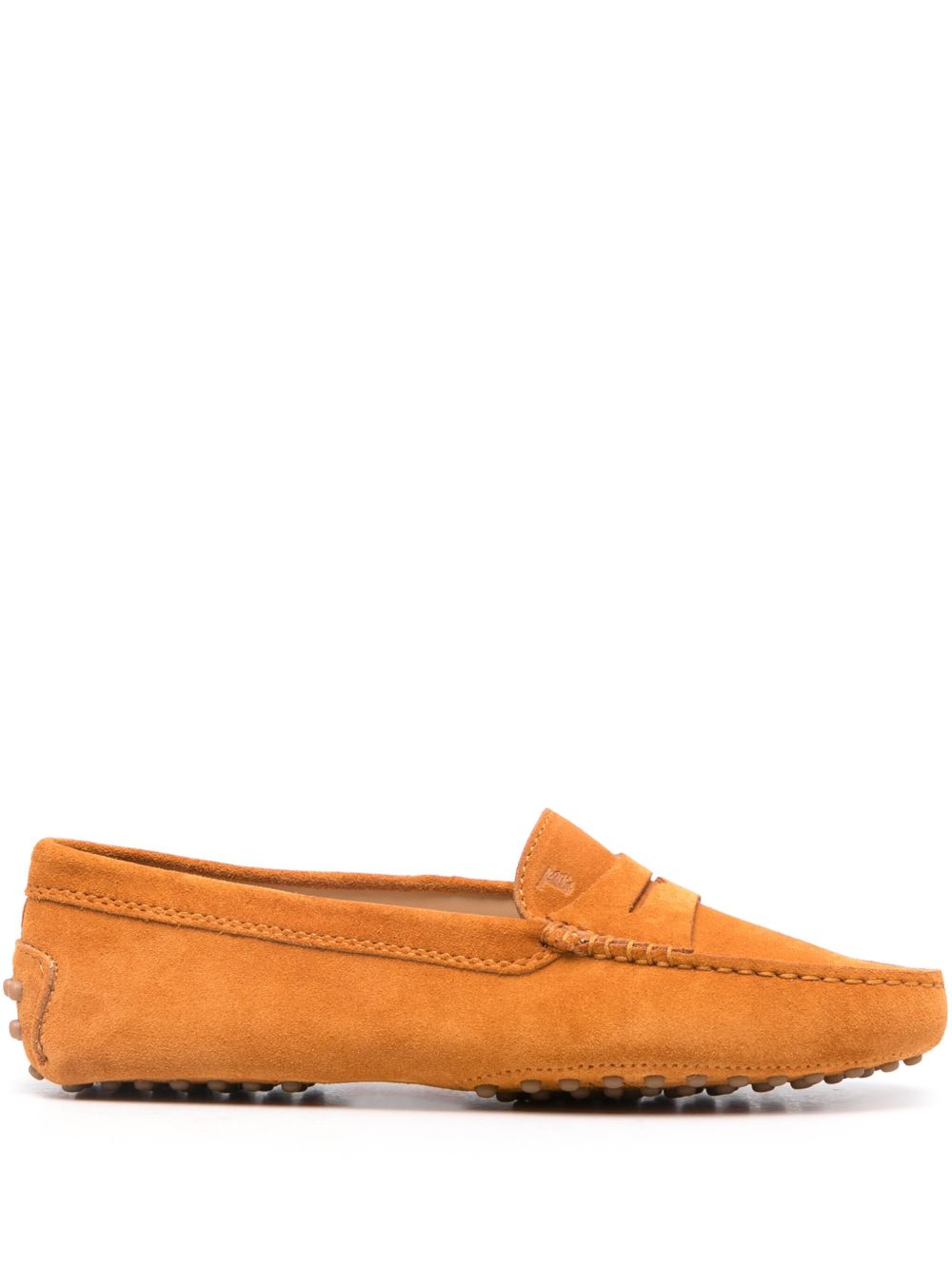 Tod's Gommino 绒面皮乐福鞋 - 橘色