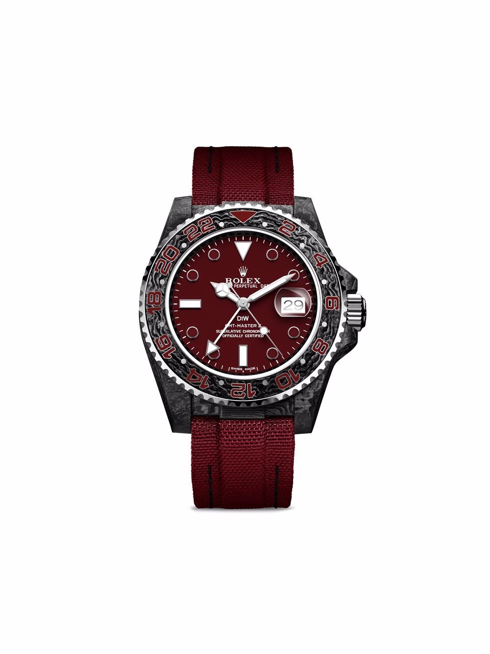 DiW (Designa Individual Watches) "GMT ""Q"" Project 定制40毫米腕表（典藏款）" - 红色