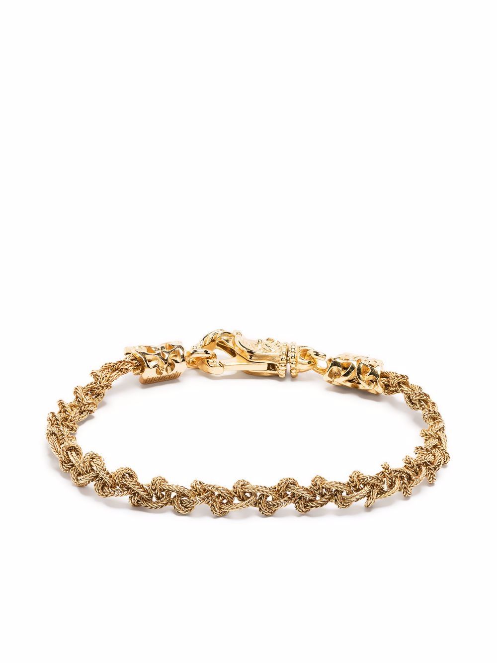 Emanuele Bicocchi Knot Braid 手链 - 金色