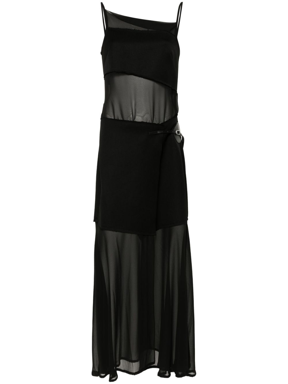 Proenza Schouler Dani 超长连衣裙 - 黑色