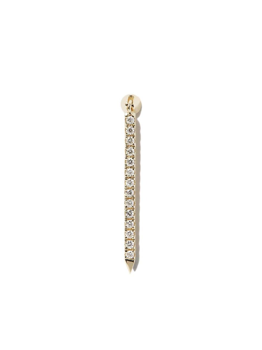 MARIA TASH 18K黄金 Eternity Bar 钻石耳环 - 金色