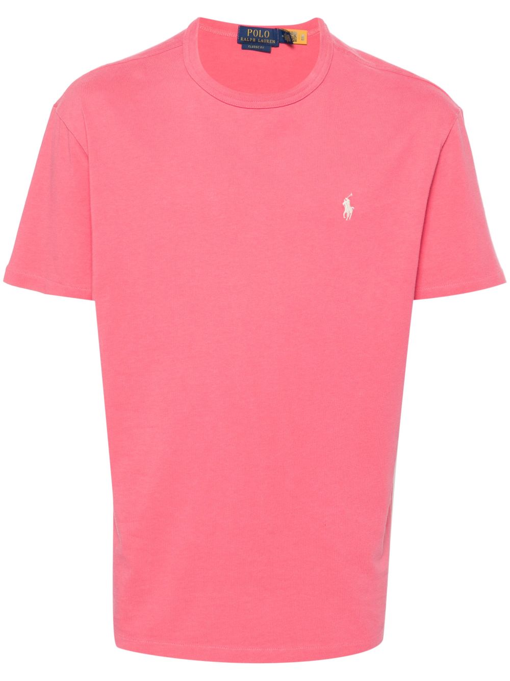 Polo Ralph Lauren logo刺绣棉T恤 - 粉色