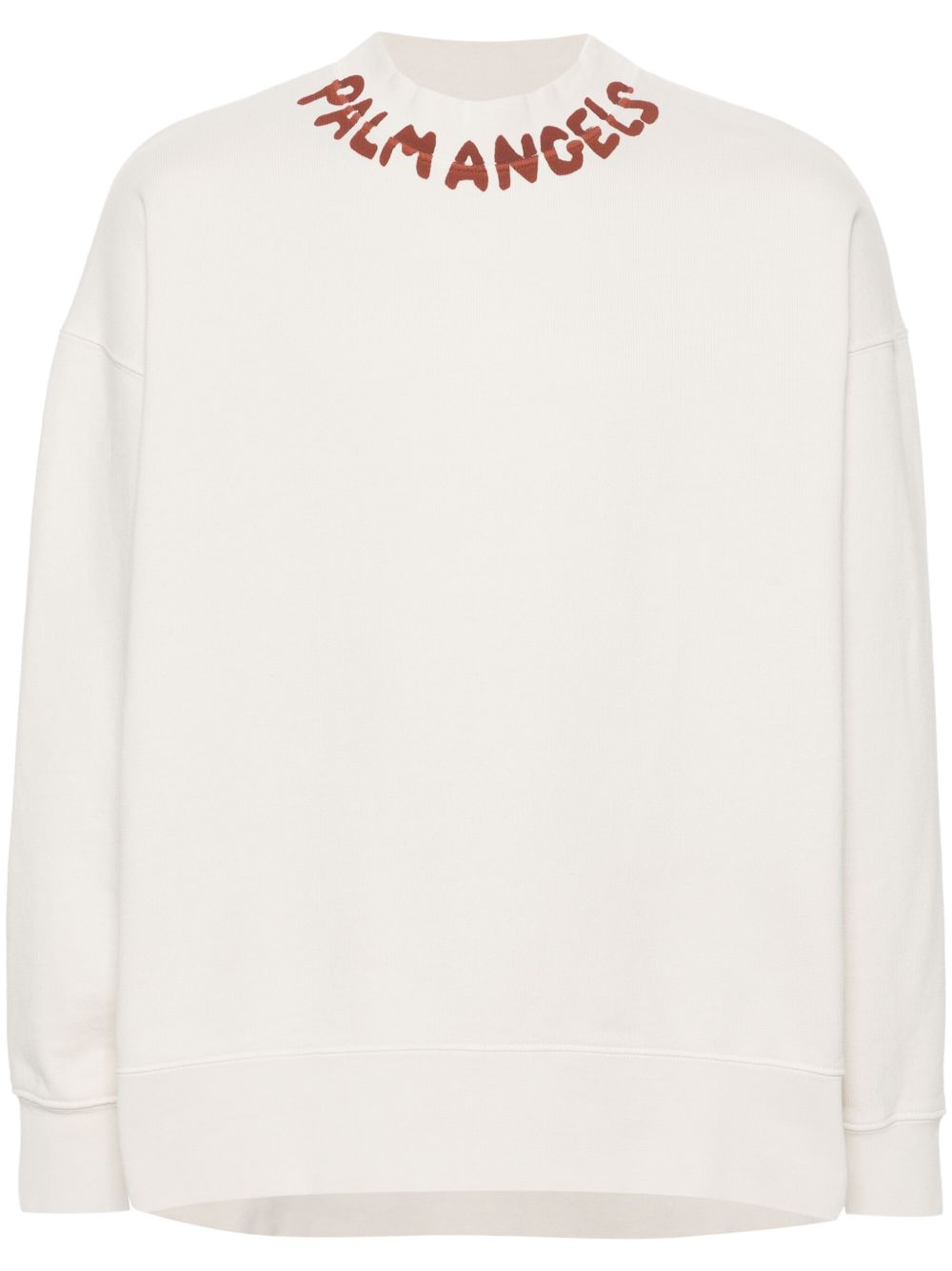 Palm Angels logo印花棉卫衣 - 中性色