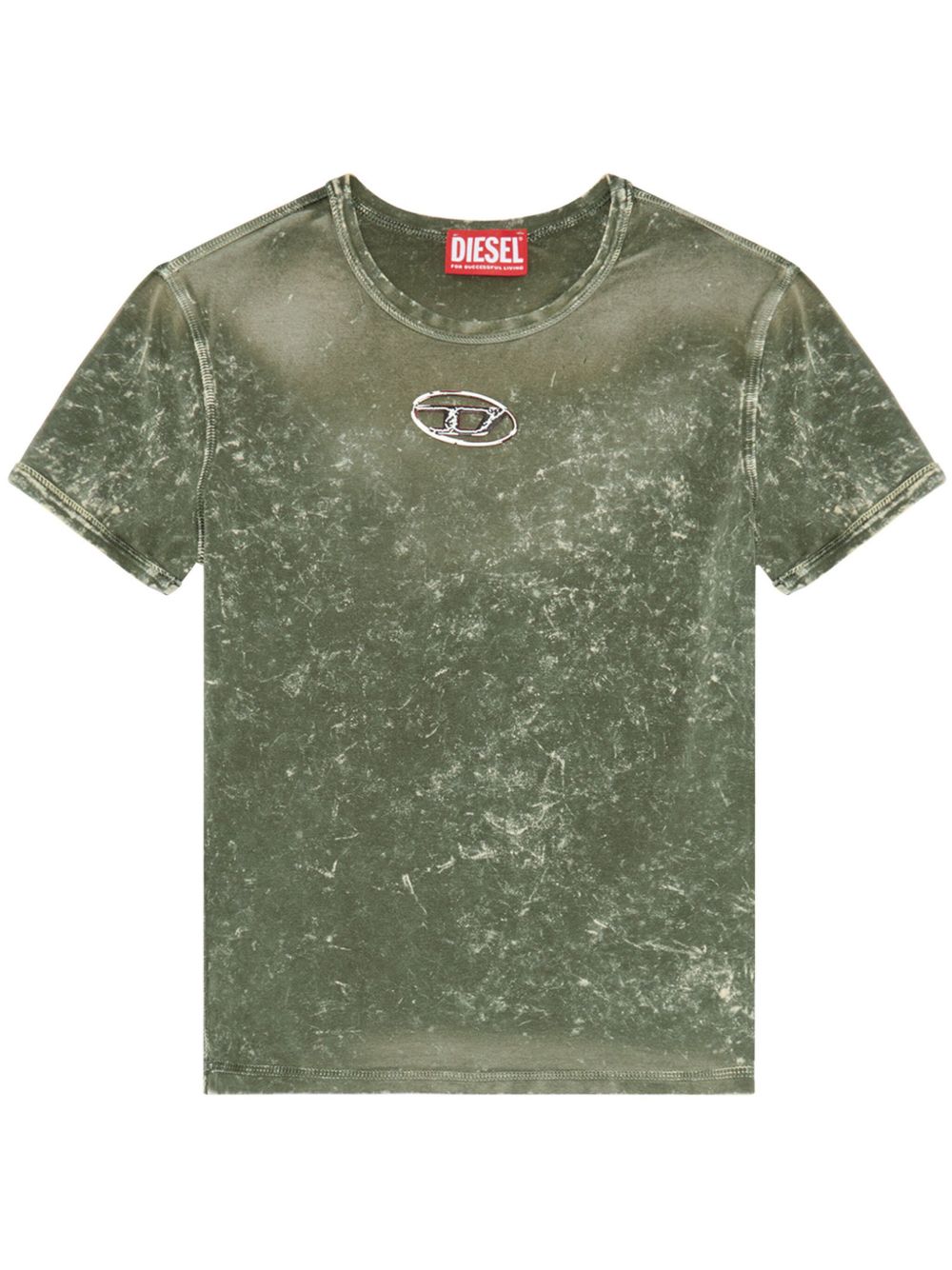 Diesel T-Uncuties logo标牌T恤 - 绿色