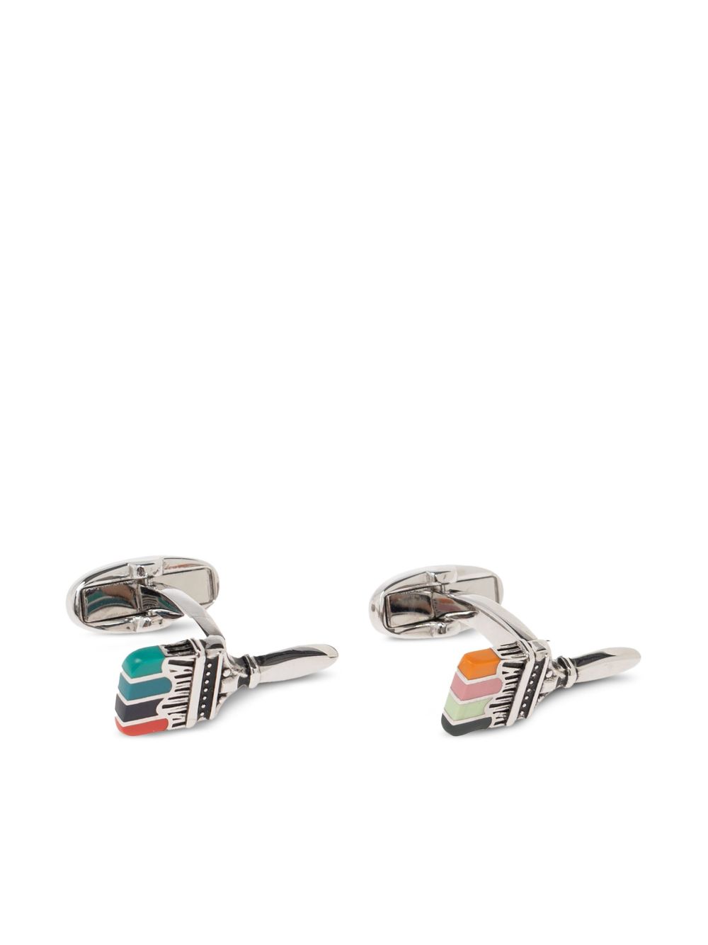 Paul Smith Paint Brush 袖扣 - 银色