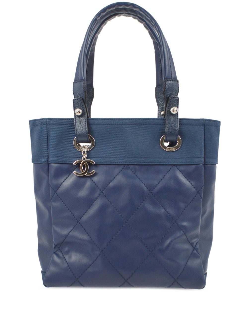 CHANEL Pre-Owned Paris-Biarritz PM 手提包（2011年典藏款） - 蓝色