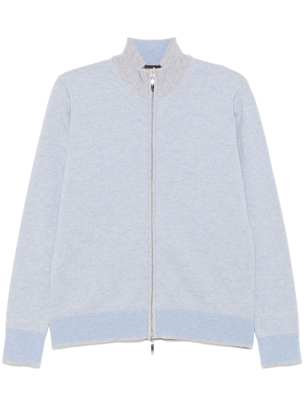 Doriani Cashmere 拉链开衫 - 蓝色