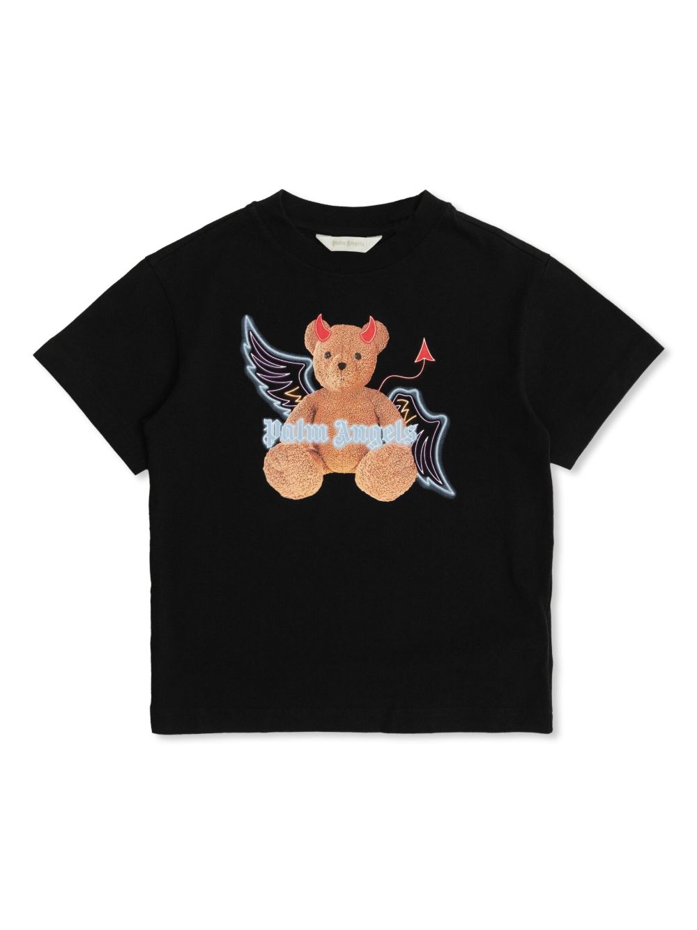 Palm Angels Kids 小熊印花T恤 - 黑色